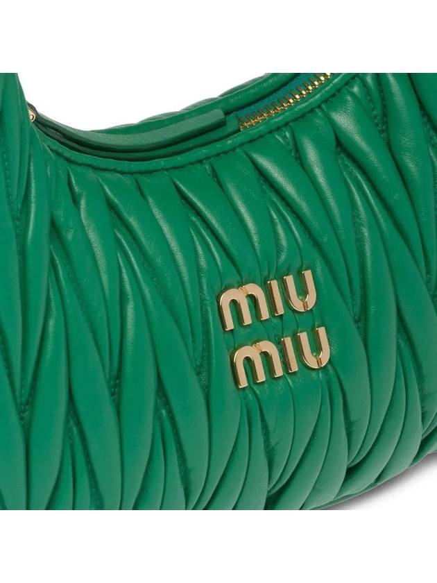 Wander Materasse Nappa Leather Mini Hobo Tote Bag Mango - MIU MIU - BALAAN 5