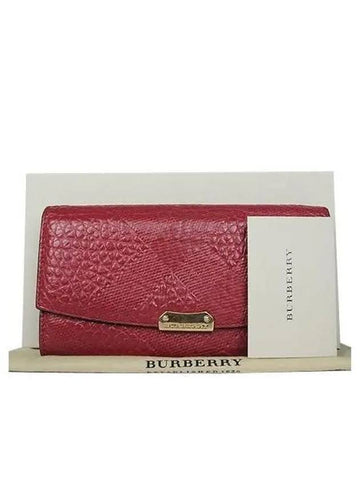 Gold logo long wallet - BURBERRY - BALAAN 1