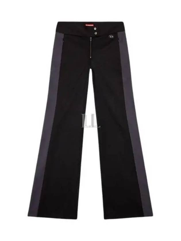 P Pretty Regular Fit Flare Straight Pants Black - DIESEL - BALAAN 2