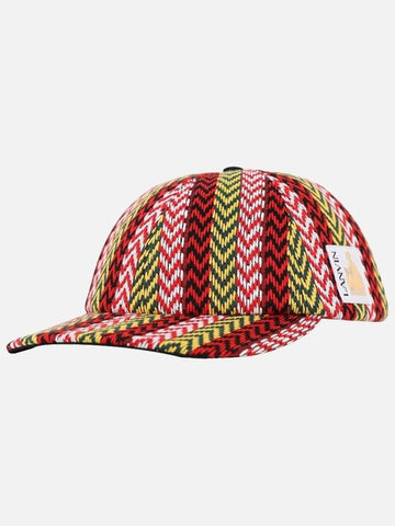 Striped Logo Patch Ball Cap - LANVIN - BALAAN 1