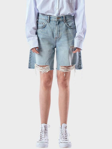 Retro low rise wide short pants Blue - PHILOGRAM - BALAAN 1