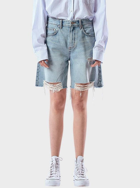 Retro low rise wide short pants Blue - PHILOGRAM - BALAAN 1