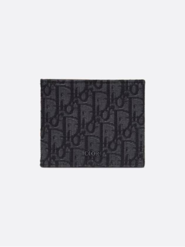 Wallet Black  Oblique Jacquard - DIOR - BALAAN 2