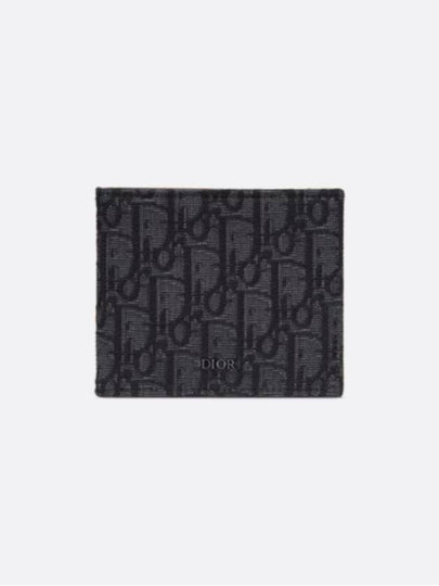 Wallet Black  Oblique Jacquard - DIOR - BALAAN 2