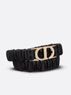 30 Montaigne Stretch Leather Belt Black - DIOR - BALAAN 3