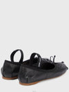 Women's Logo Leather Ballerinas Black - MIU MIU - BALAAN 6