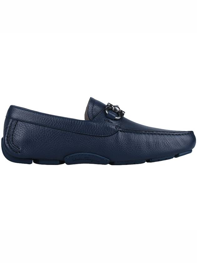 Gancini Ornament Driving Shoes Navy - SALVATORE FERRAGAMO - BALAAN 5