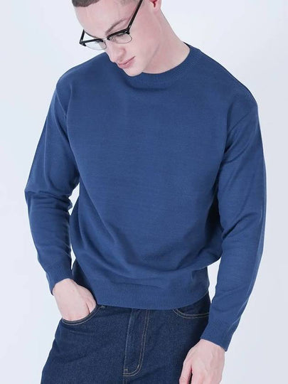 Heavy Basic Round Knit Deep Blue - CHANCE'S NOI - BALAAN 2