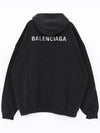 Back Logo Hooded Top Black - BALENCIAGA - BALAAN 1