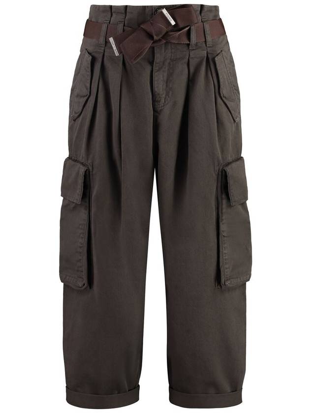 Pinko Ronfare Gabardine Cargo Trousers - PINKO - BALAAN 1