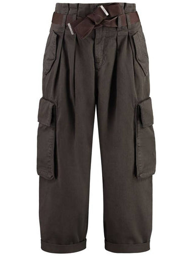 Pinko Ronfare Gabardine Cargo Trousers - PINKO - BALAAN 1