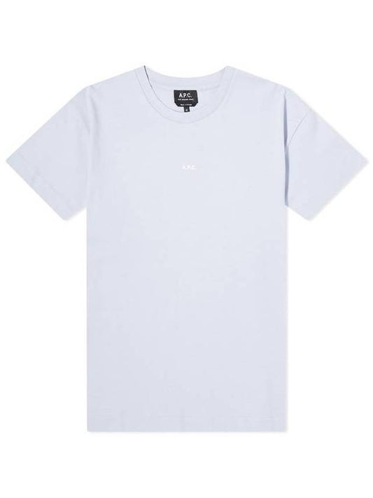 Jade Logo Short Sleeve T-Shirt Sky Blue - A.P.C. - BALAAN 1