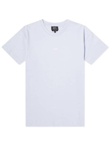 Jade Logo Short Sleeve T-Shirt Sky Blue - A.P.C. - BALAAN 1