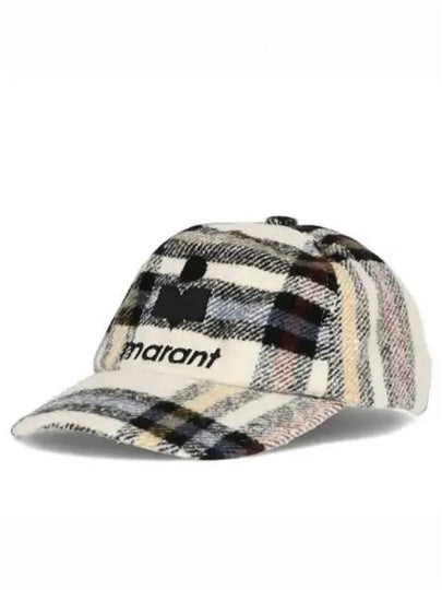 Tyron Check Ball Cap Ivory - ISABEL MARANT - BALAAN 2