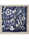 Ballerina Coco Square Scarf Navy - CHANEL - BALAAN 3