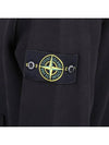 Wappen Patch Cotton Fleece Hoodie Black - STONE ISLAND - BALAAN 8