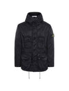 Wappen Patch Nylon Raso TC Hooded Jacket Black - STONE ISLAND - BALAAN 1