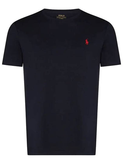 Men's Embroidered Pony Short Sleeve T-Shirt Navy - POLO RALPH LAUREN - BALAAN 2