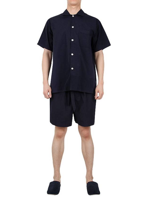 Poplin Pajamas Overfit Short Sleeve Shirt SWE TN - TEKLA - BALAAN 5