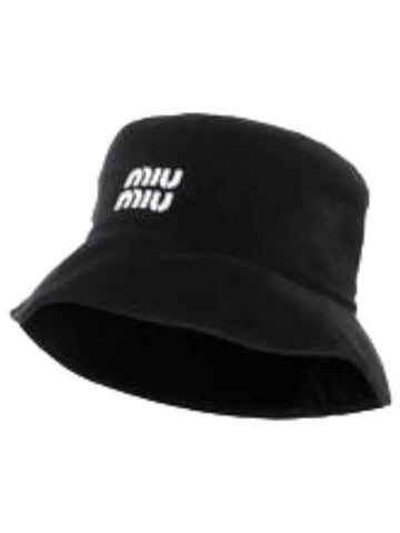 Logo Embroidered Bucket Hat Women s - MIU MIU - BALAAN 1