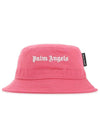 Classic Logo Bucket Hat Pink - PALM ANGELS - BALAAN 1