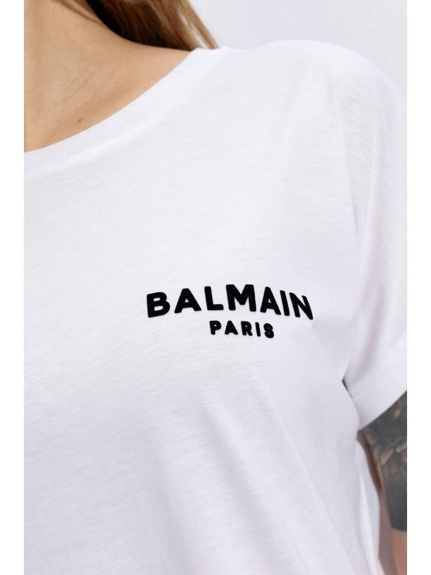 Balmain Cotton T-shirt, Women's, White - BALMAIN - BALAAN 5