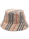 Embroidered Cotton Bucket Hat Beige - BURBERRY - BALAAN 4