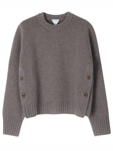 Knot button heavy wool jumper - BOTTEGA VENETA - BALAAN 1