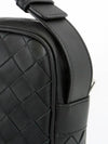 Mini Cassette Crossbody Bag Black 743214VCPQ3 - BOTTEGA VENETA - BALAAN 3