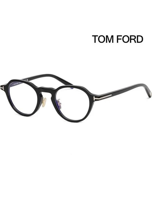 Blue light blocking glasses frame TF5726DB 001 Eye protection men women horn rim Asian fit - TOM FORD - BALAAN 1