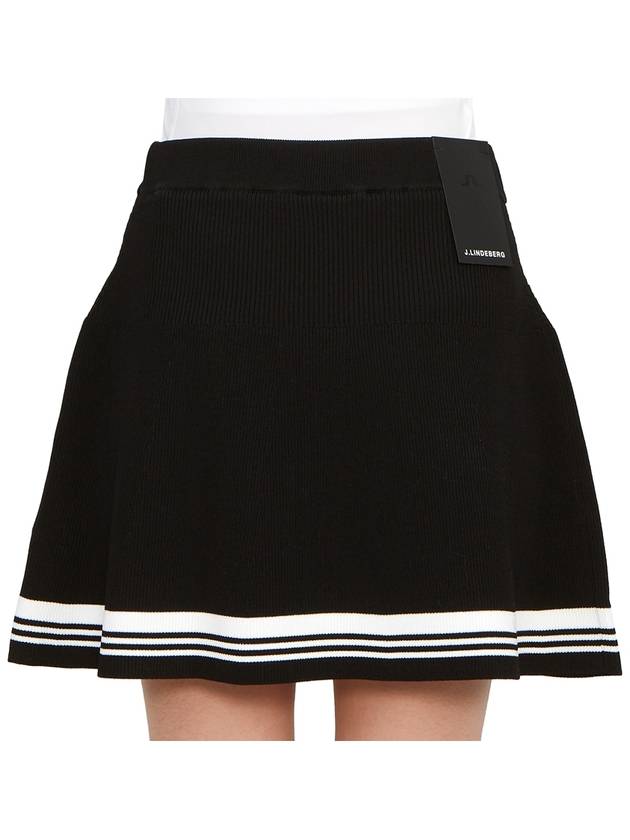 Women's Frida Striped Knit Skirt Black - J.LINDEBERG - BALAAN 8