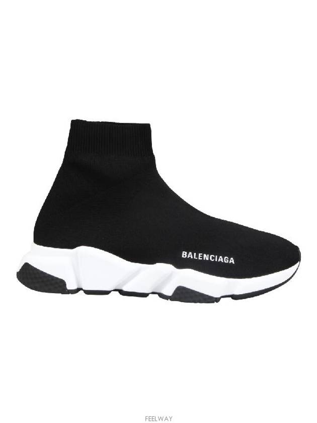 Speed Trainer  High Top Sneakers Black White - BALENCIAGA - BALAAN 3