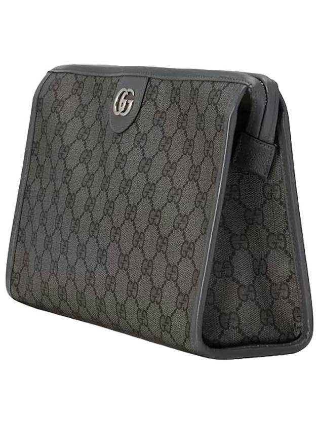 Ophidia GG Toiletry Clutch Bag Grey - GUCCI - BALAAN 3