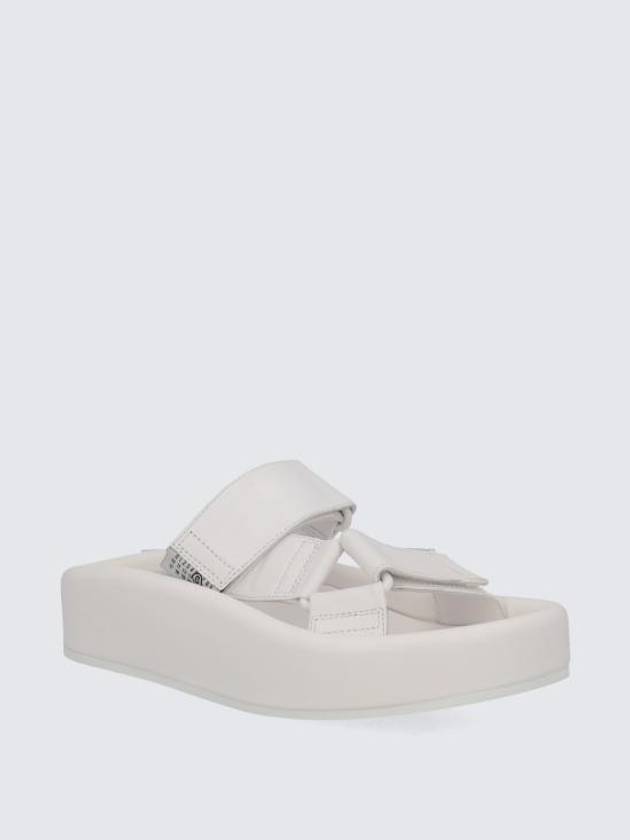 Webbing Slip-on Platform Sandals White - MAISON MARGIELA - BALAAN 5