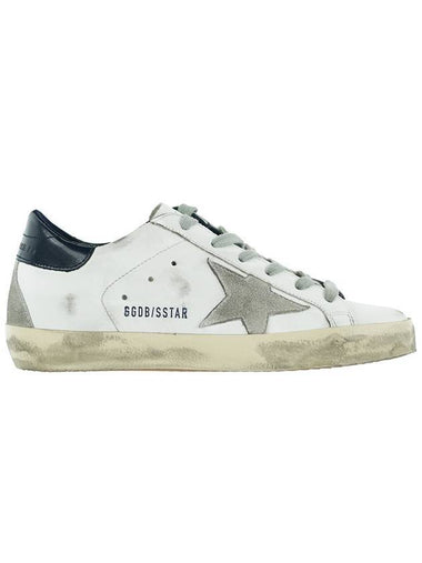 Superstar Heel Tab Low Sneakers White Navy - GOLDEN GOOSE - BALAAN 1