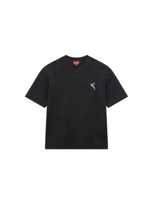 Men s Rabbit Logo Soft T Shirt Black - GIORGIO ARMANI - BALAAN 1