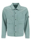 Cotton Linen Over Long Sleeve Shirt Green - CP COMPANY - BALAAN 2