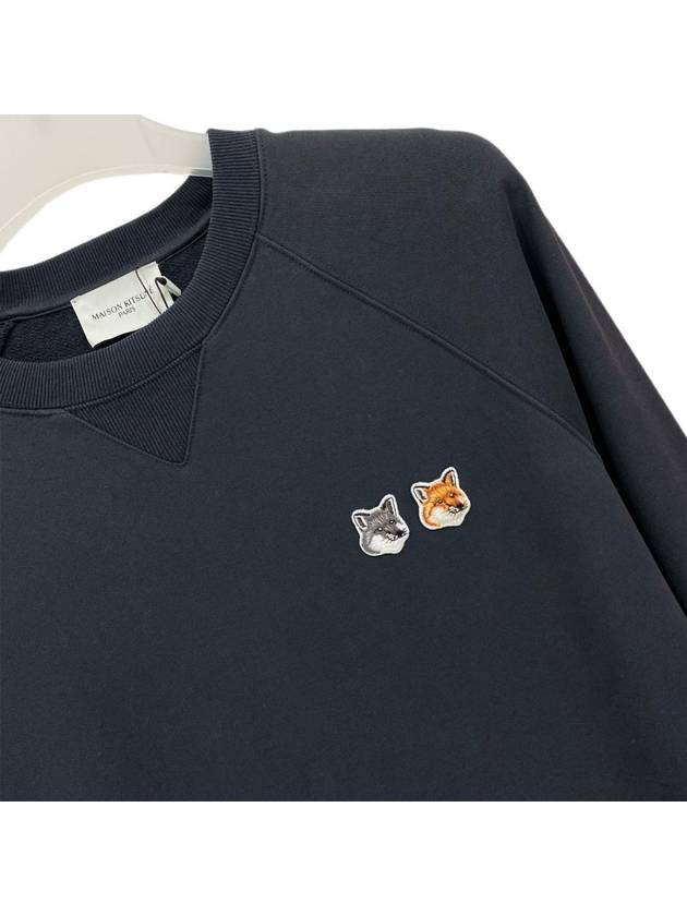 Double Fox Head Patch Classic Sweatshirt Anthracite - MAISON KITSUNE - BALAAN 4