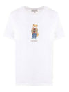 Dressed Fox Print Short Sleeve T-Shirt White - MAISON KITSUNE - BALAAN 1