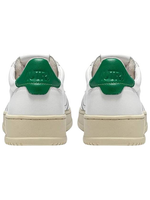 Medalist Green Tab Leather Low Top Sneakers White - AUTRY - BALAAN 5