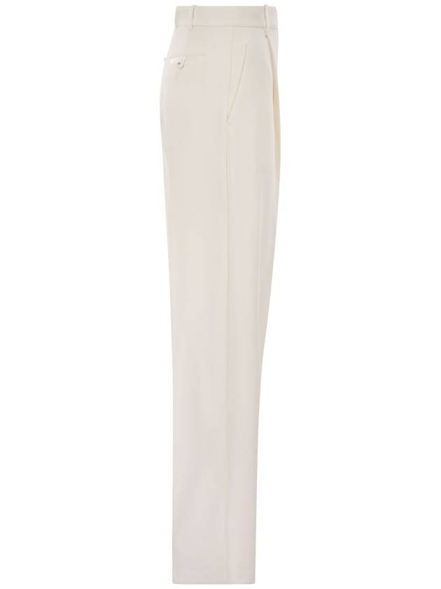 Crepe trousers with satin details - ELISABETTA FRANCHI - BALAAN 3