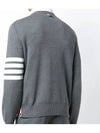 4 Bar Armband Milano Stitch Knit Top Mid Grey - THOM BROWNE - BALAAN 6