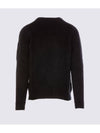 Lens Wappen Patch Knit Top Black - CP COMPANY - BALAAN 1