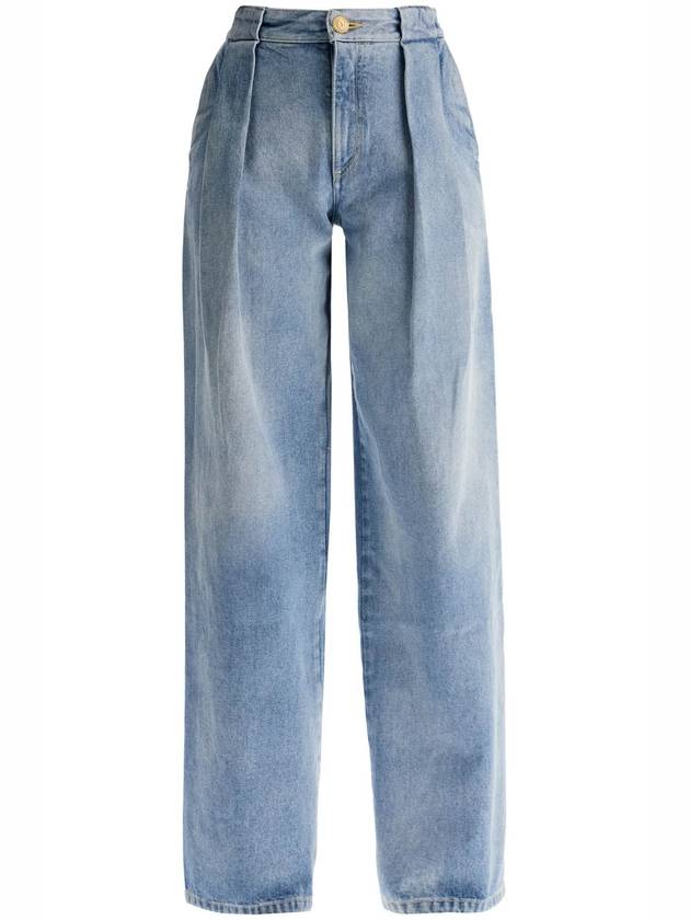 Pleated Jeans Light Blue - BALMAIN - BALAAN 2