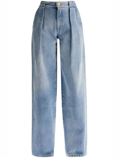 Pleated Jeans Light Blue - BALMAIN - BALAAN 2