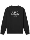 Rufus Embroidery Logo Sweatshirt Black - A.P.C. - BALAAN 2