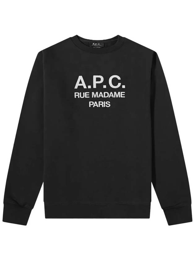 Rufus Embroidery Logo Sweatshirt Black - A.P.C. - BALAAN 2