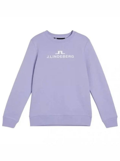 Women's Alpha Crew Neck Sweatshirt Purple - J.LINDEBERG - BALAAN 2