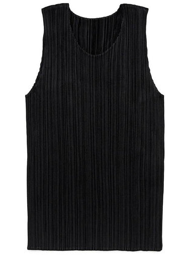 Pleated Sleeveless Black - ISSEY MIYAKE - BALAAN 1