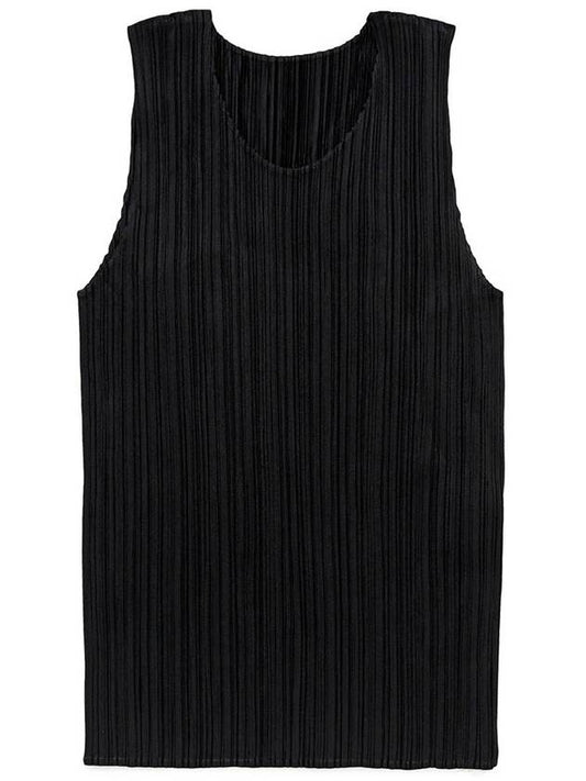 Pleated Sleeveless Black - ISSEY MIYAKE - BALAAN 2